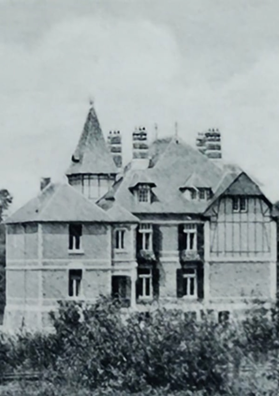 Historische Nahaufnahme der Villa St. Hubert