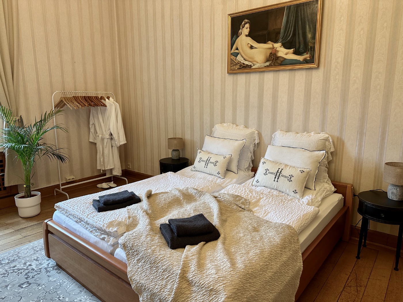 Schlafzimmer des Apartments